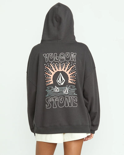 Volcom Girls Stone Art Up Hoodie - Bone
