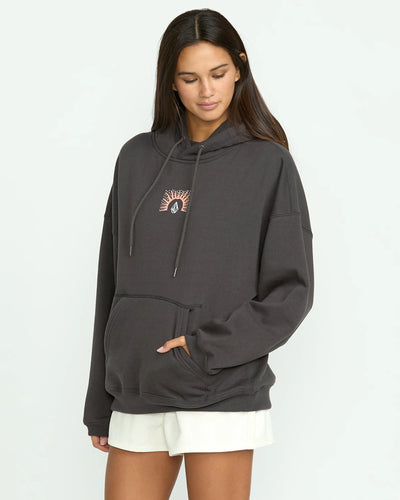Volcom Girls Stone Art Up Hoodie - Bone