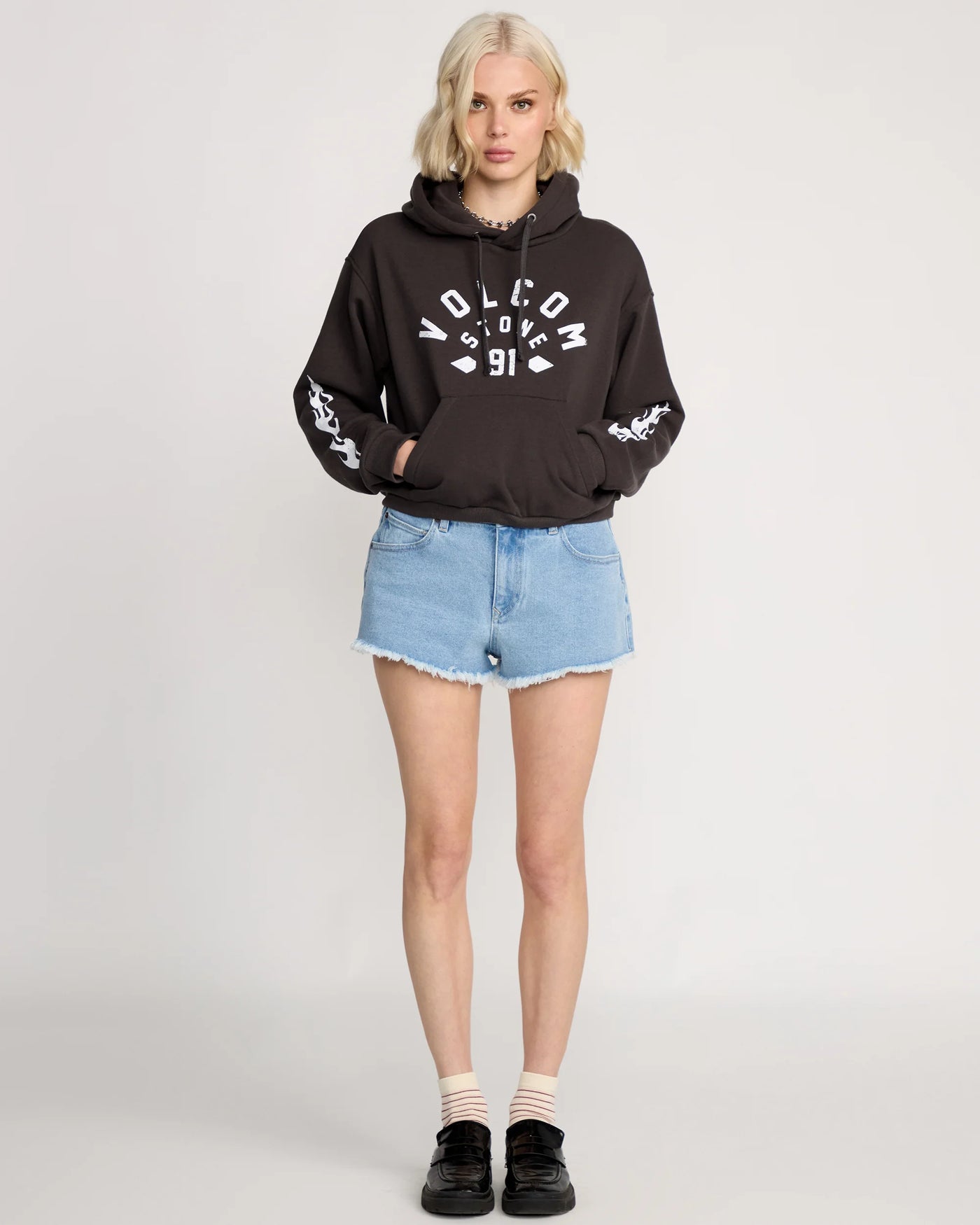 Volcom Girls 1991 Mini Hoodie - Black