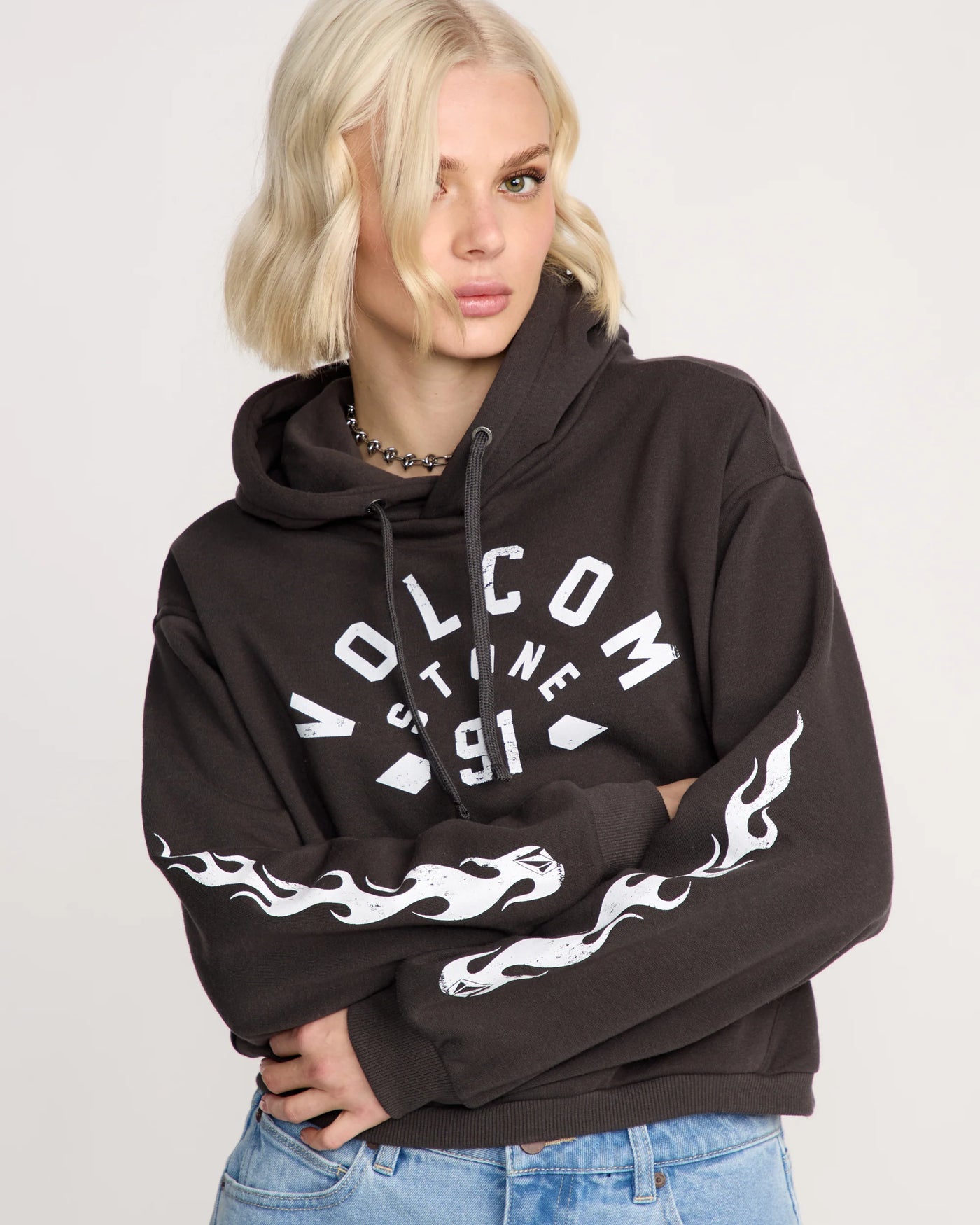 Volcom Girls 1991 Mini Hoodie - Black