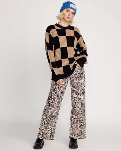 Volcom Women's Tripnotic Sweater - Black Combo