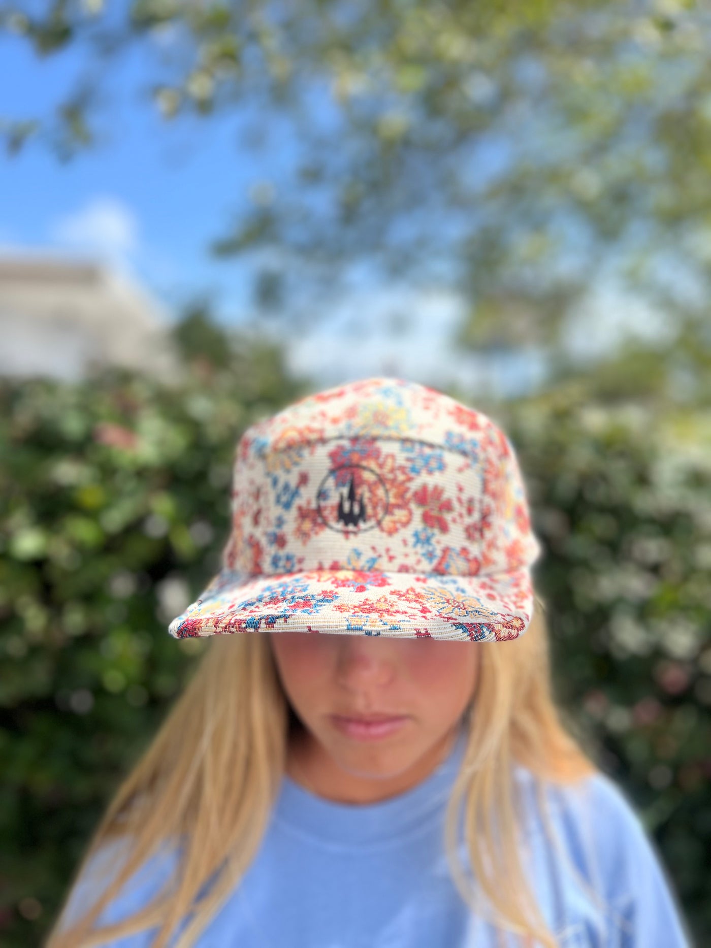 WBZ Jacquard Hat - Floral Beige