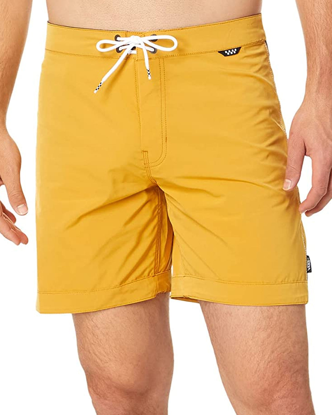 Yellow vans shorts shops