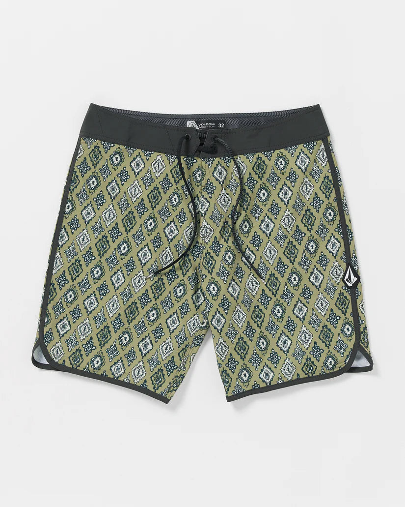 Volcom Inherent Scallop Thyme Green Boardshorts