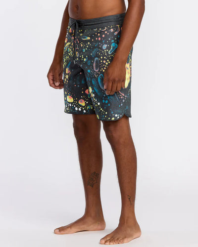 Volcom Excite Stoney Scallop 19" Black Boardshorts