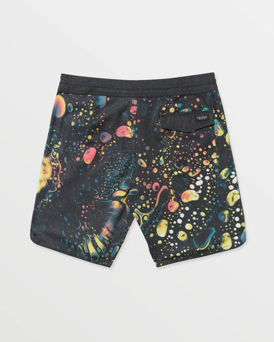 Volcom Excite Stoney Scallop 19" Black Boardshorts