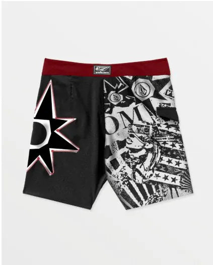 VOLCOM SLINGERS 4WAY stretchサーフP 32インチ Volcom ST4R G4ZER MOD 22' Boardshorts - Black/Red – Waterboyz