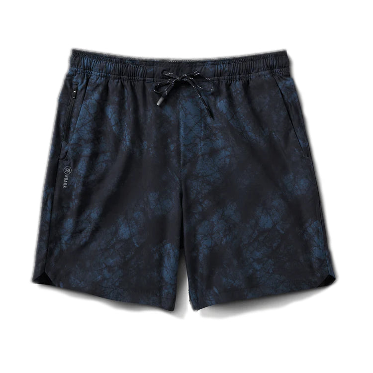 Roark Serrano 7" Navy Tie Die Shorts