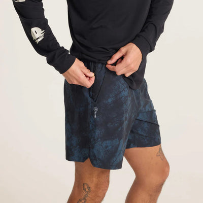 Roark Serrano 7" Navy Tie Die Shorts