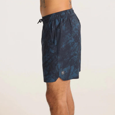 Roark Serrano 7" Navy Tie Die Shorts