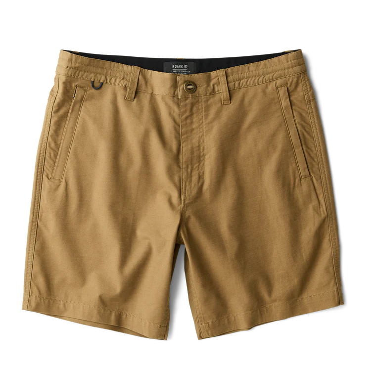 Roark Layover Pro Traveler Short - Dark Khaki