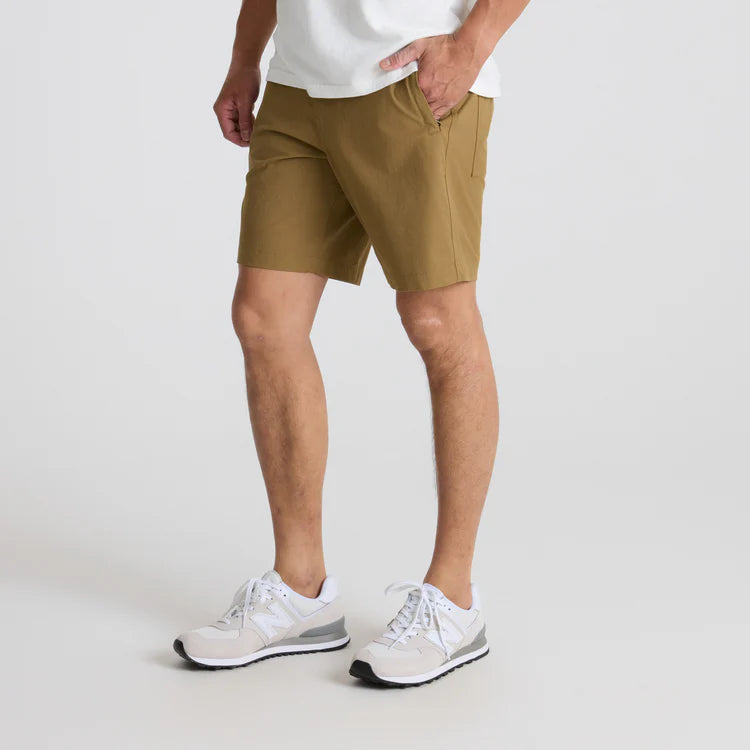 Roark Layover Pro Traveler Short - Dark Khaki