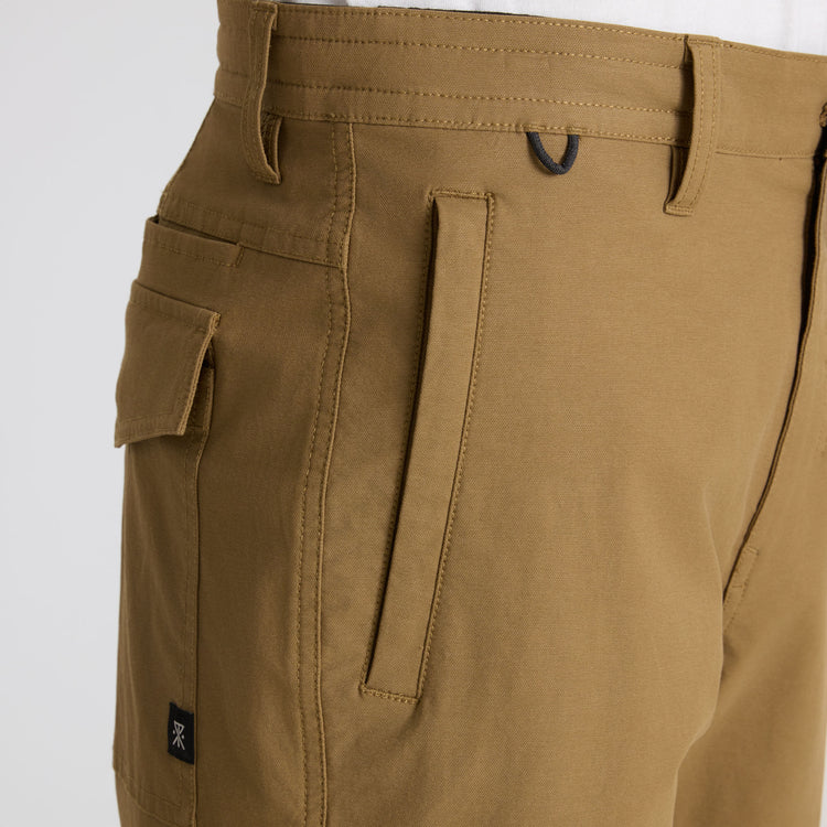 Roark Layover Pro Traveler Short - Dark Khaki