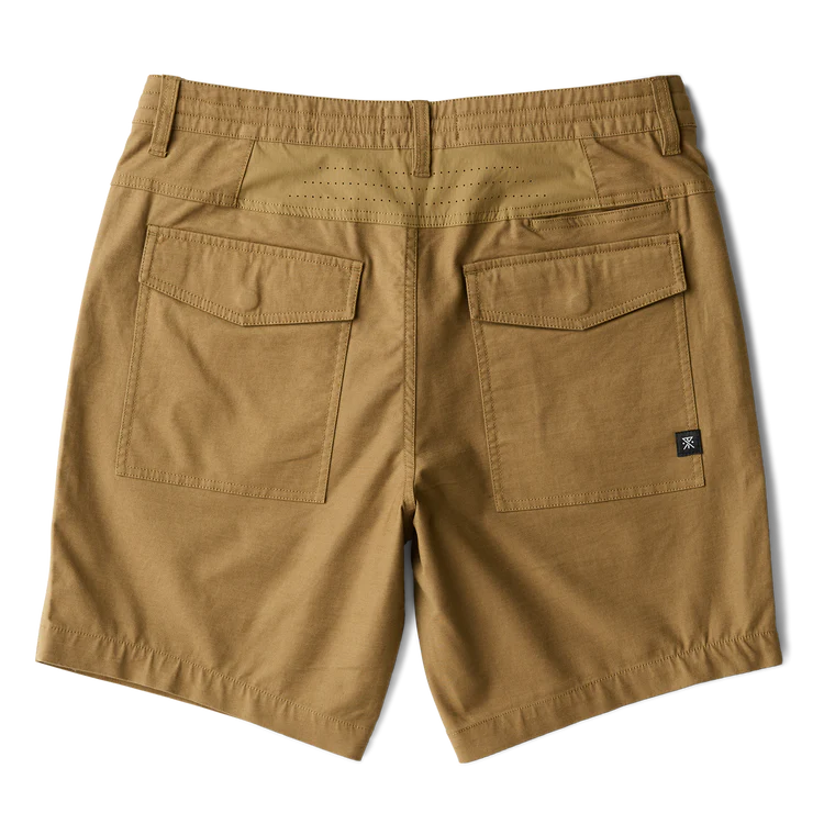 Roark Layover Pro Traveler Short - Dark Khaki