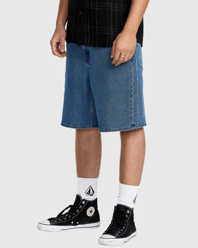 Volcom Billow Denim Short - Deep River Blues