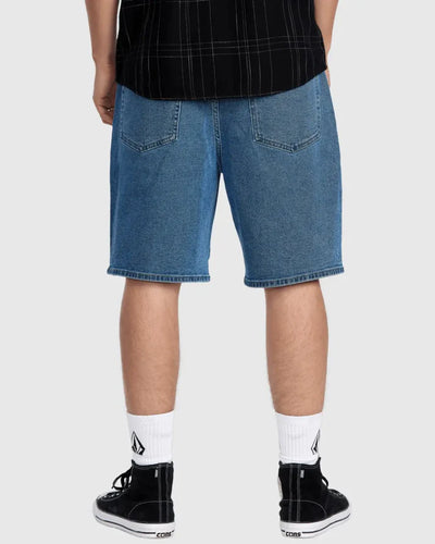 Volcom Billow Denim Short - Deep River Blues