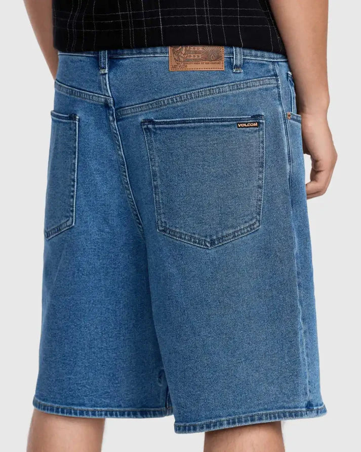 Volcom Billow Denim Short - Deep River Blues