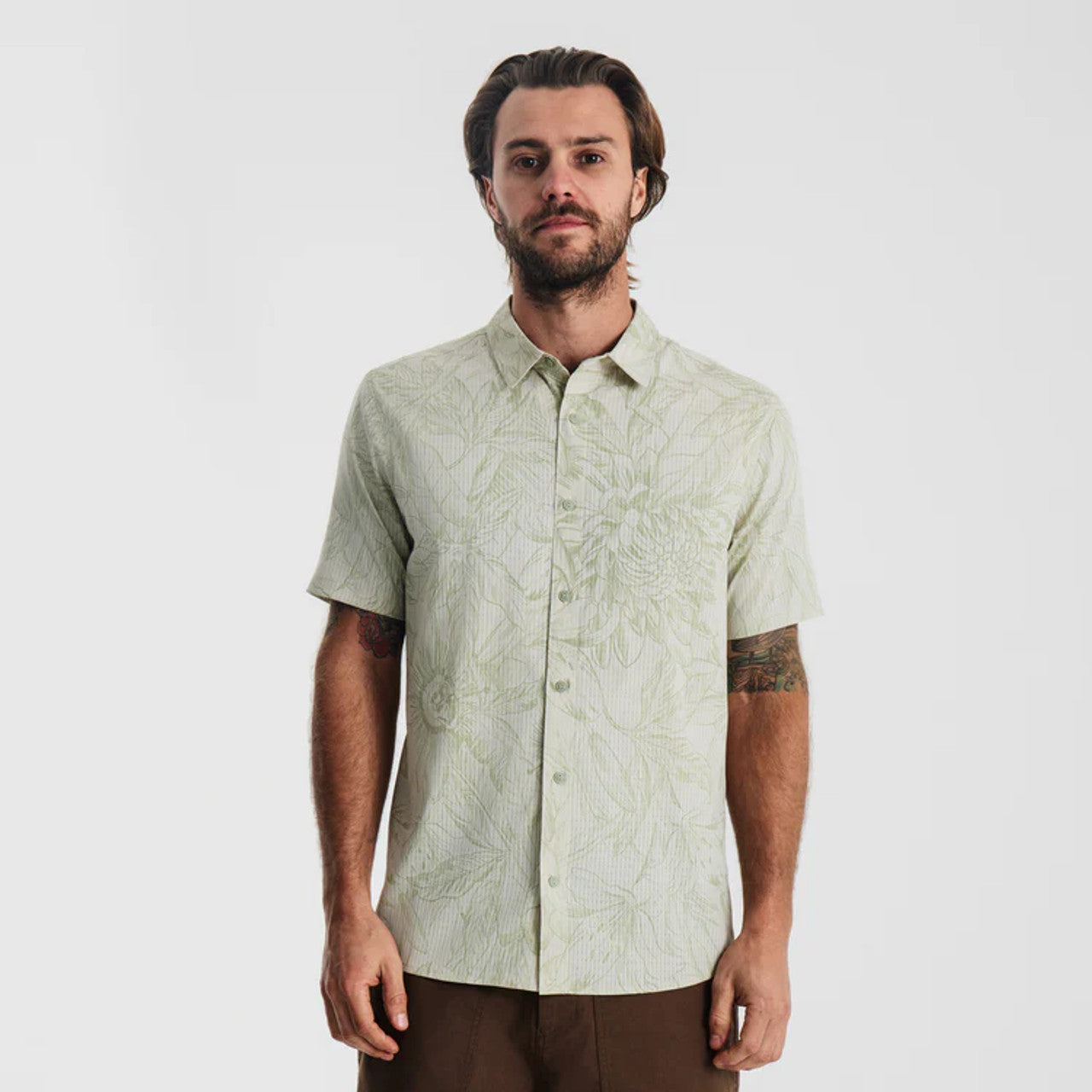 Roark Bless Up Chapparal Sketch Floral S/S Button Down