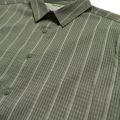 Roark Bless up Button up - Military Stripes