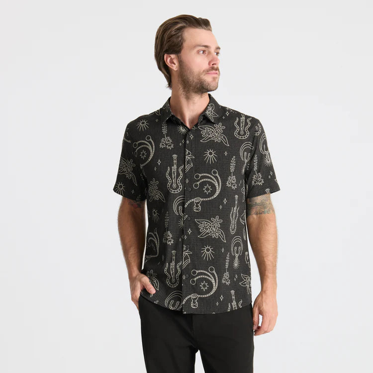 Roark Bless up Button up - Black Gaucho