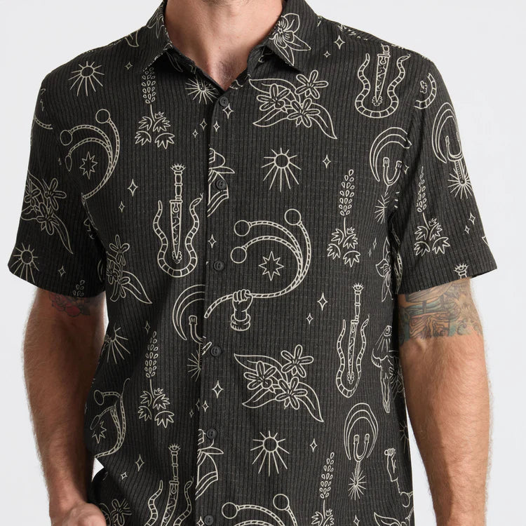Roark Bless up Button up - Black Gaucho