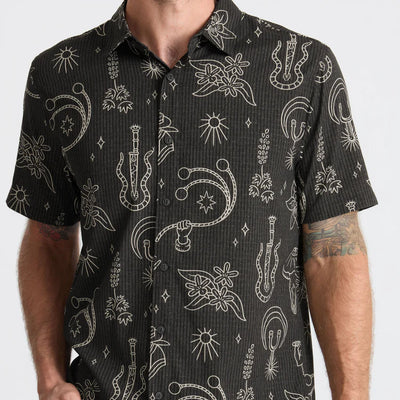 Roark Bless up Button up - Black Gaucho