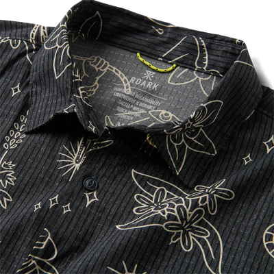 Roark Bless up Button up - Black Gaucho