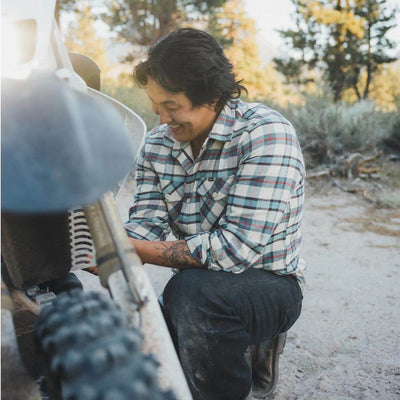 Seager Calico Flannel Cream - Plaid