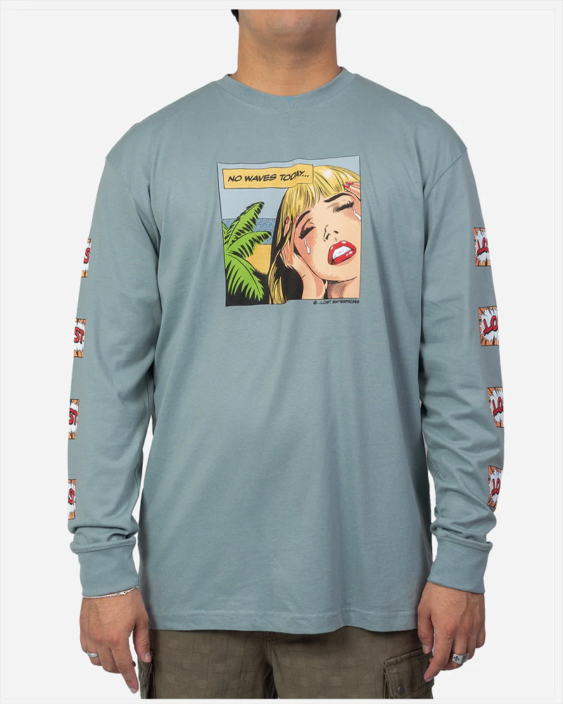 Lost No Waves Heavyweight L/S Tee