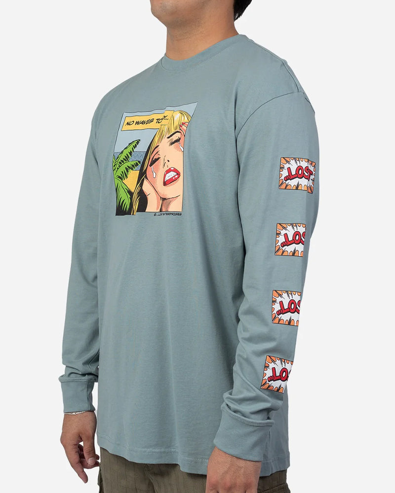 Lost No Waves Heavyweight L/S Tee