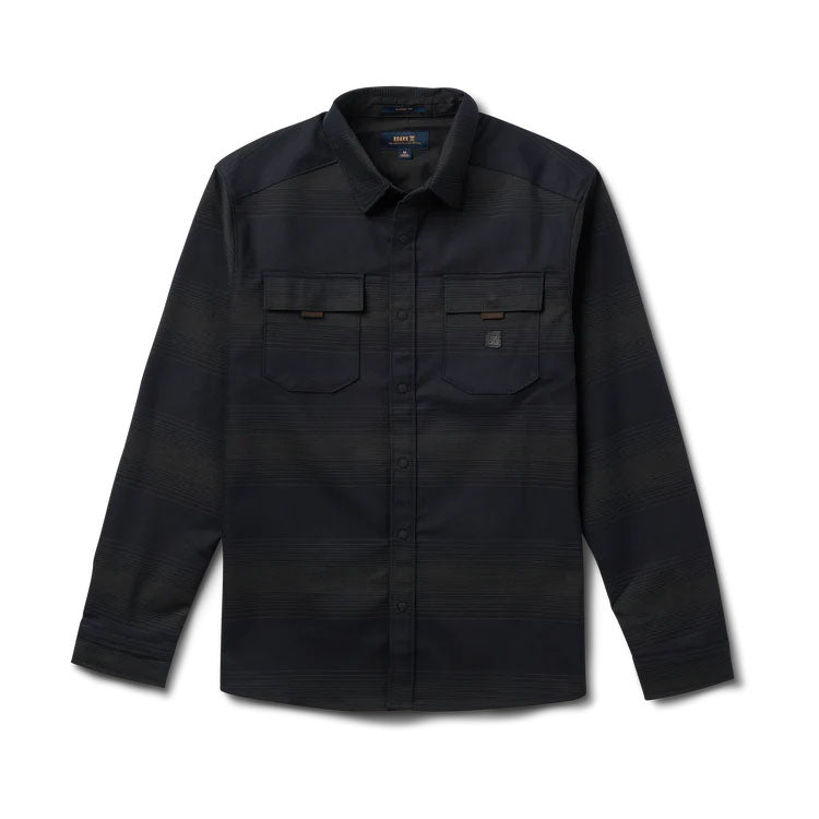 Roark Diablo Flannel - Dark Navy Stripes