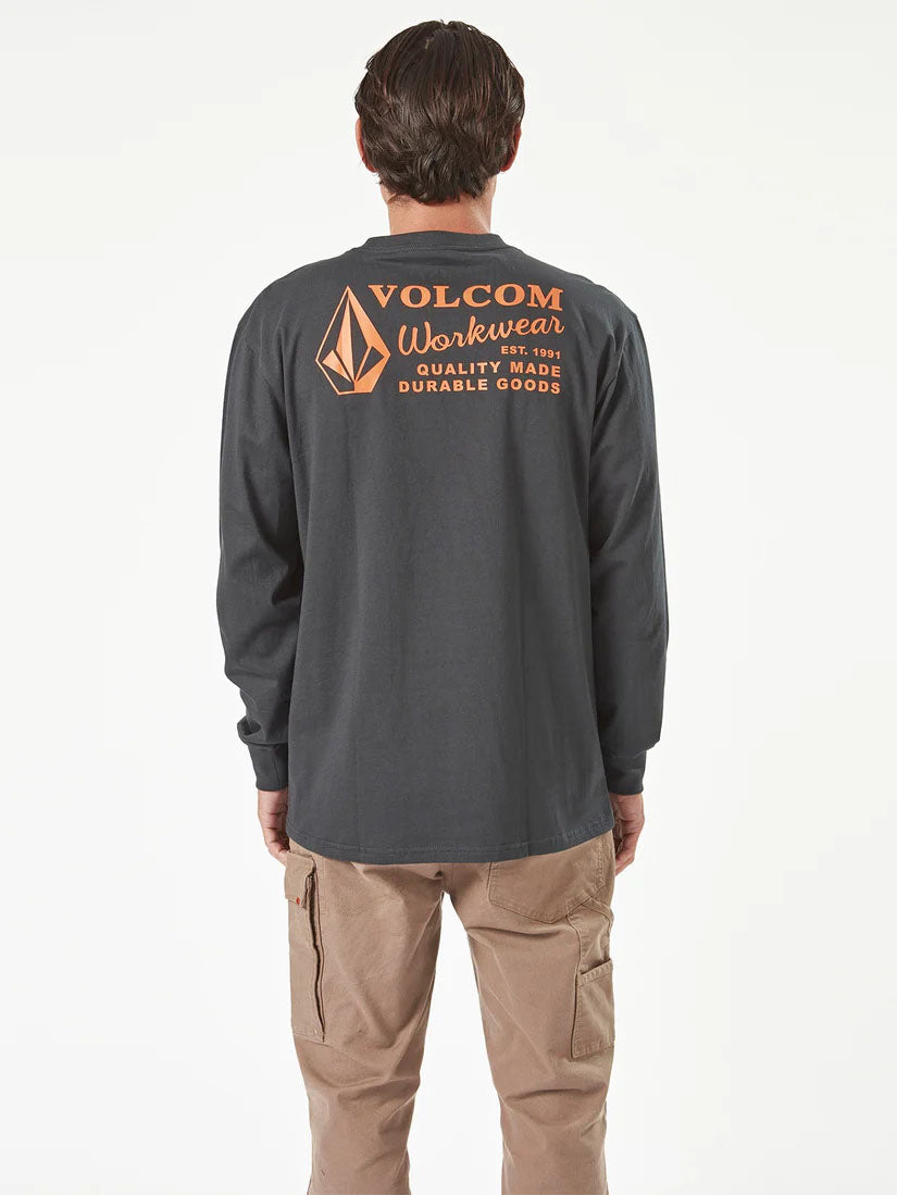 Volcom Workwear Union Long Sleeve Tee - Black