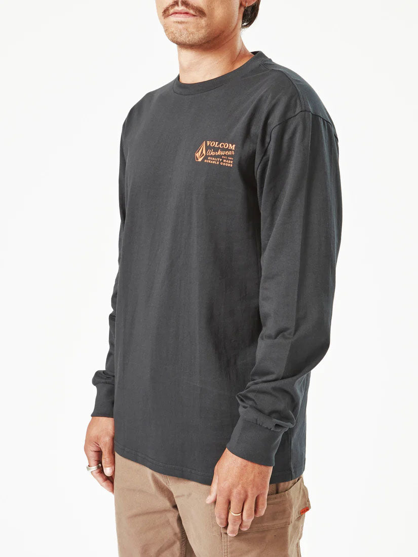 Volcom Workwear Union Long Sleeve Tee - Black