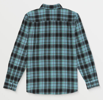 Volcom Caden Plaid L/S Blue Rinse