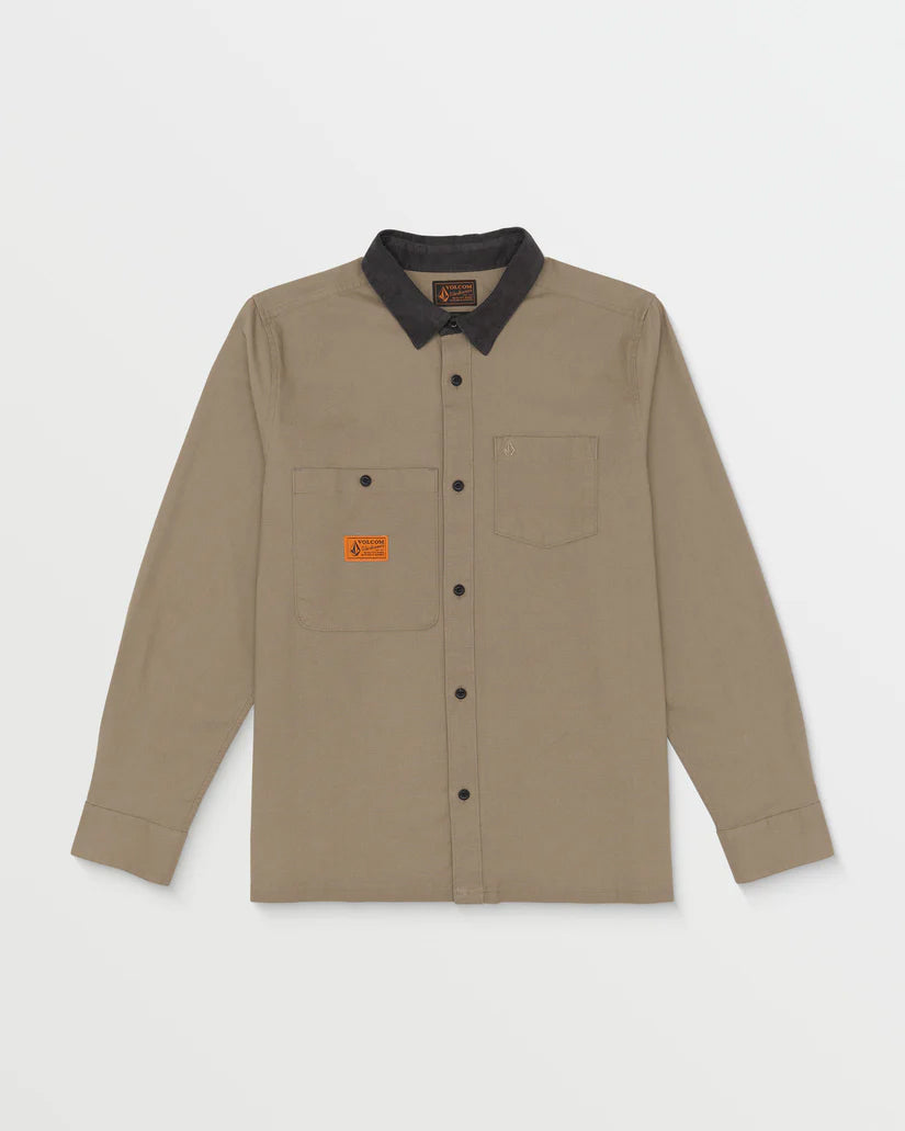 Volcom Debasser L/S Shirt Teak