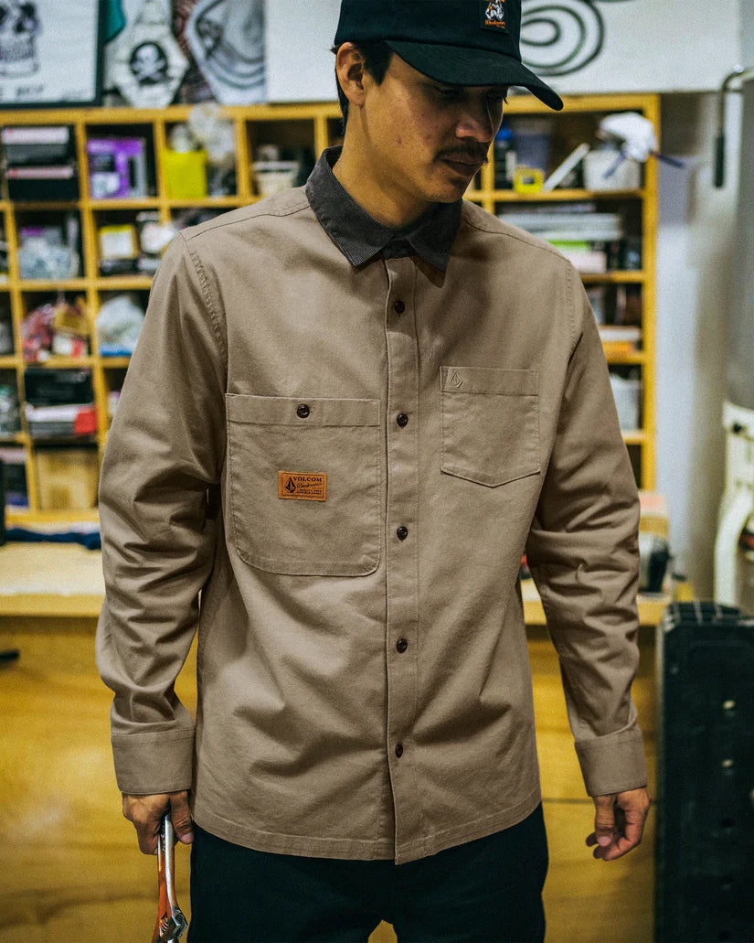 Volcom Debasser L/S Shirt Teak