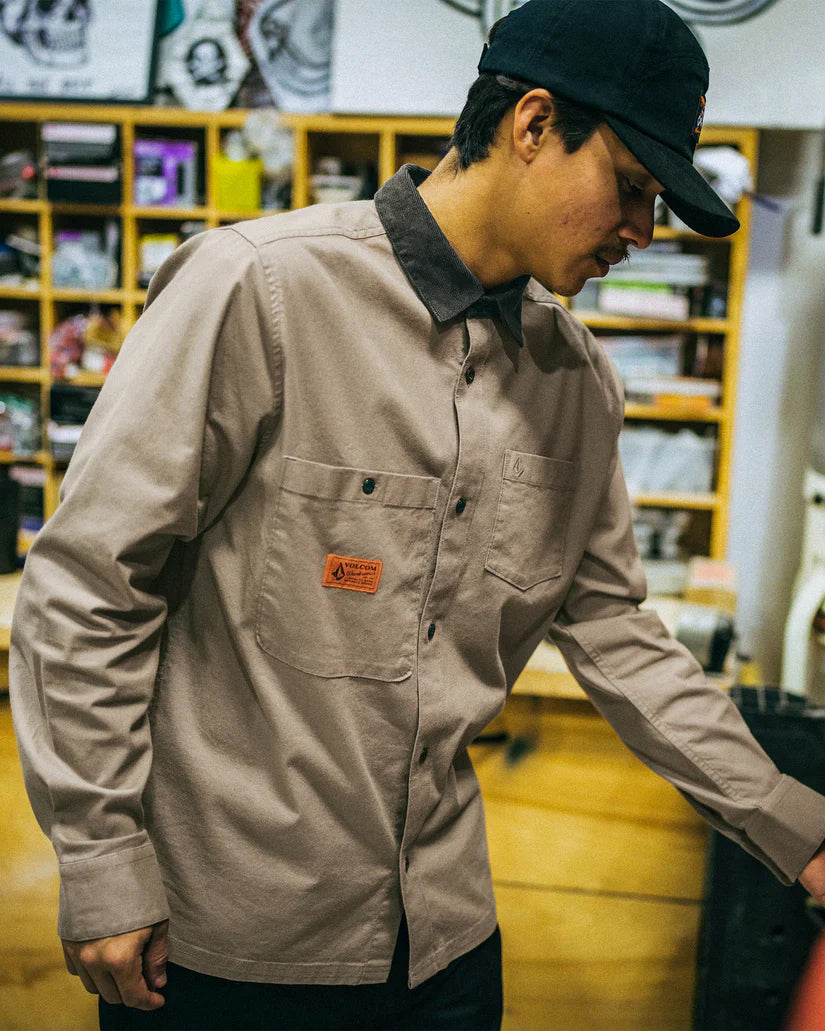 Volcom Debasser L/S Shirt Teak