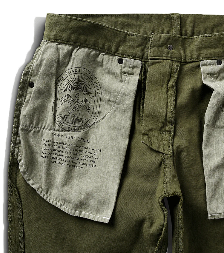 Roark HWY 128 5-Pocket Pant - Military