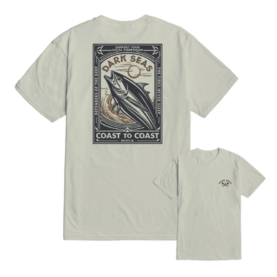 Dark Seas Never Sleep Tee - Cream