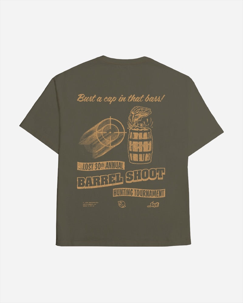 Lost Barrel Shoot Boxy Tee Dark Earth