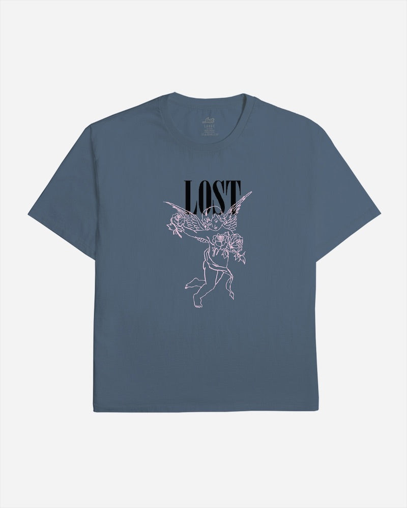 Lost Cherub Boxy Tee Imperial Blue