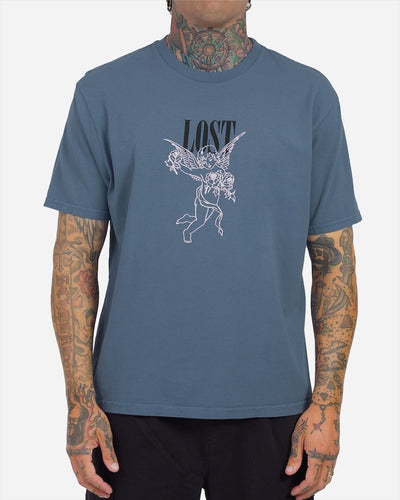 Lost Cherub Boxy Tee Imperial Blue