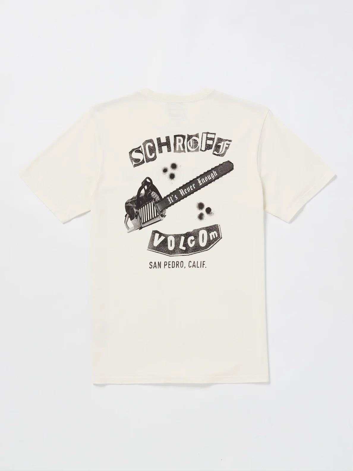 Volcom X Schroff Chainshaw Tshirt Off White