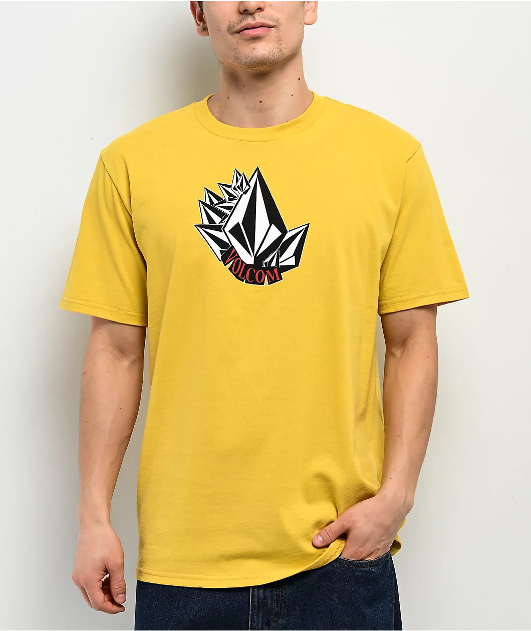 Volcom SHMOOT S/S T-shirt - Dark yellow