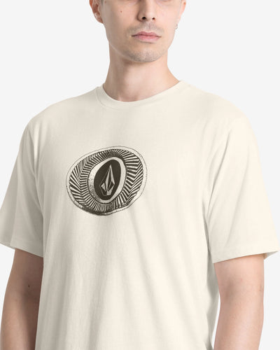 Volcom Buckel Up S/S T-Shirt - Off White Heather