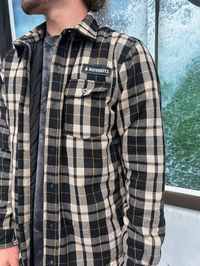 Waterboyz Storm Quilted Flannel Davis Black