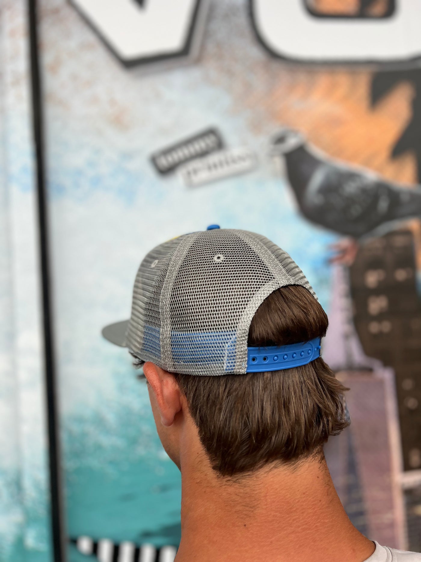 WBZ Big Wave Trucker Hat - Grey