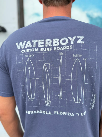 WBZ Surfboard Anatomy S/S Tee