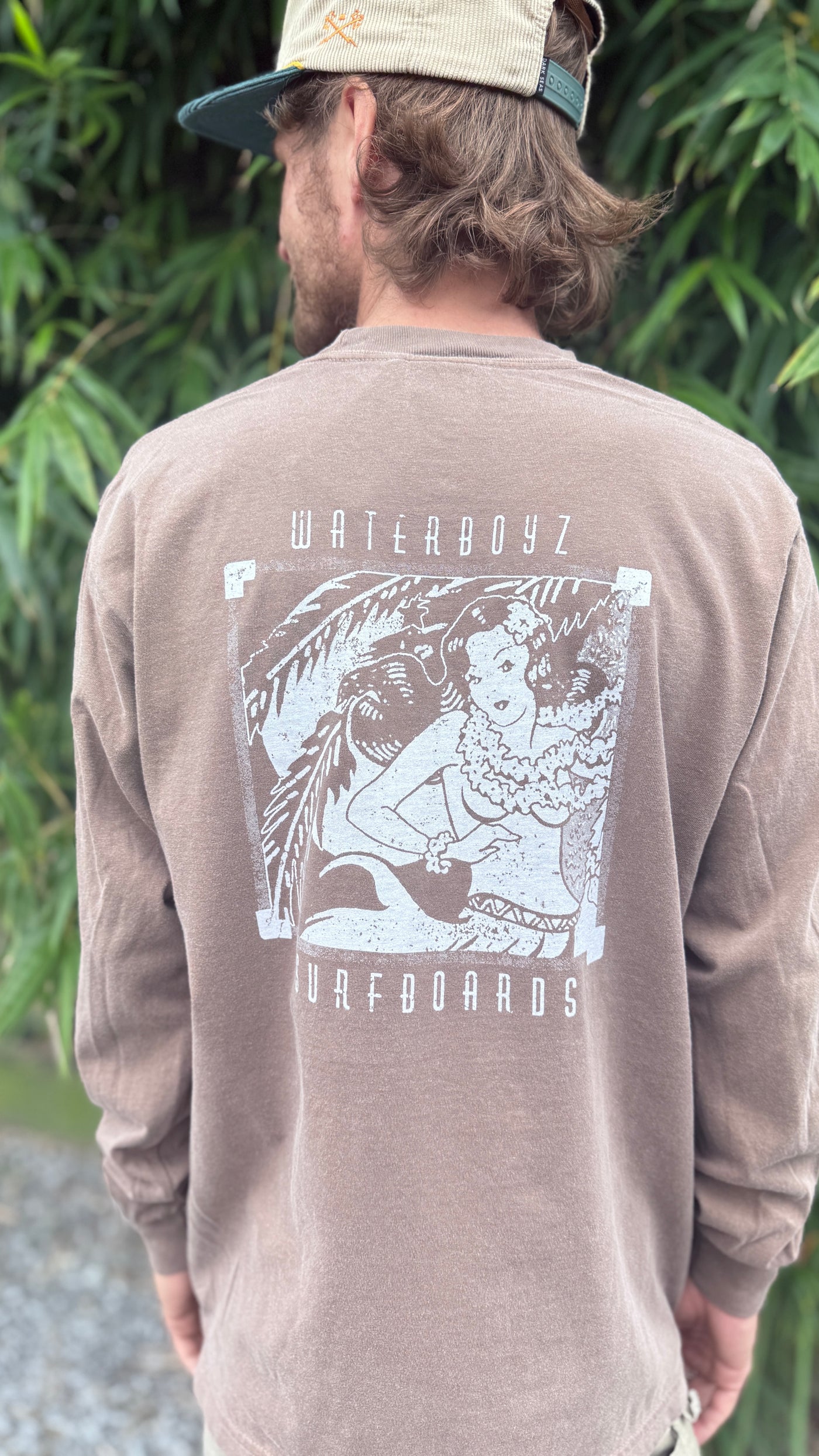 WBZ Flowmotion Pigment Dyed L/S T-shirt Espresso