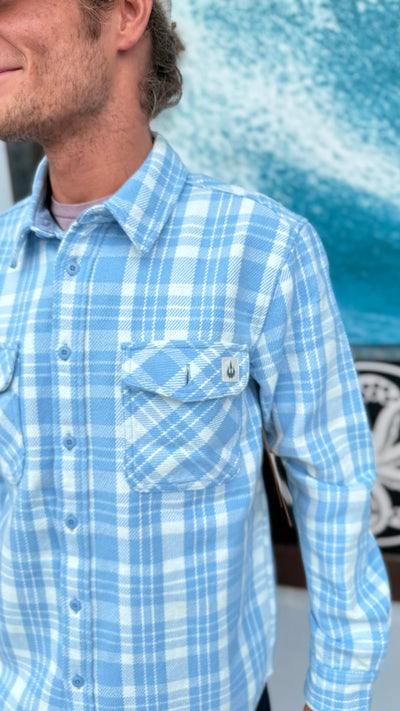 WBZ Fowler Flannel- Light Blue